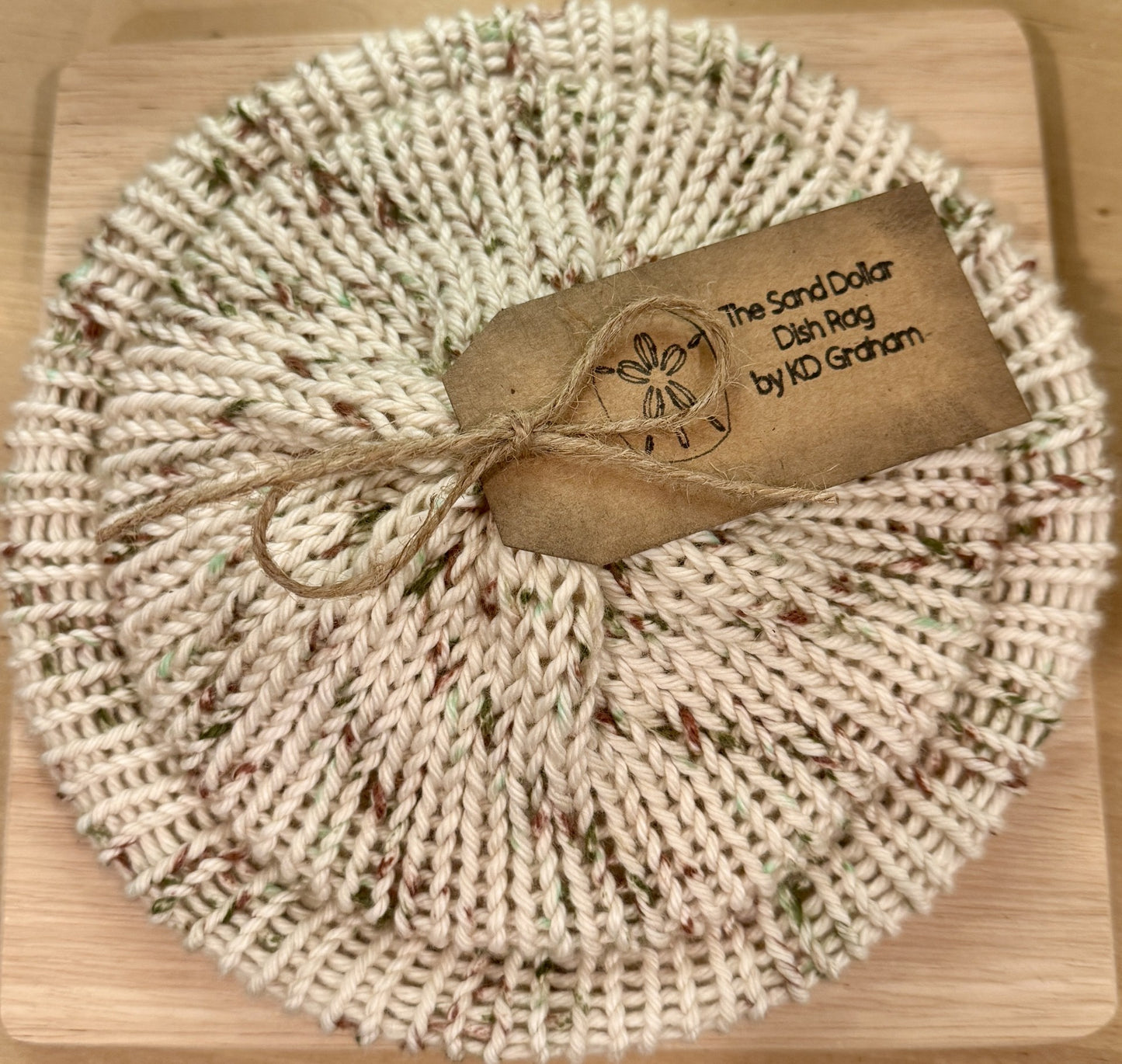 The Sand Dollar Dish Rag Set - By KD Graham