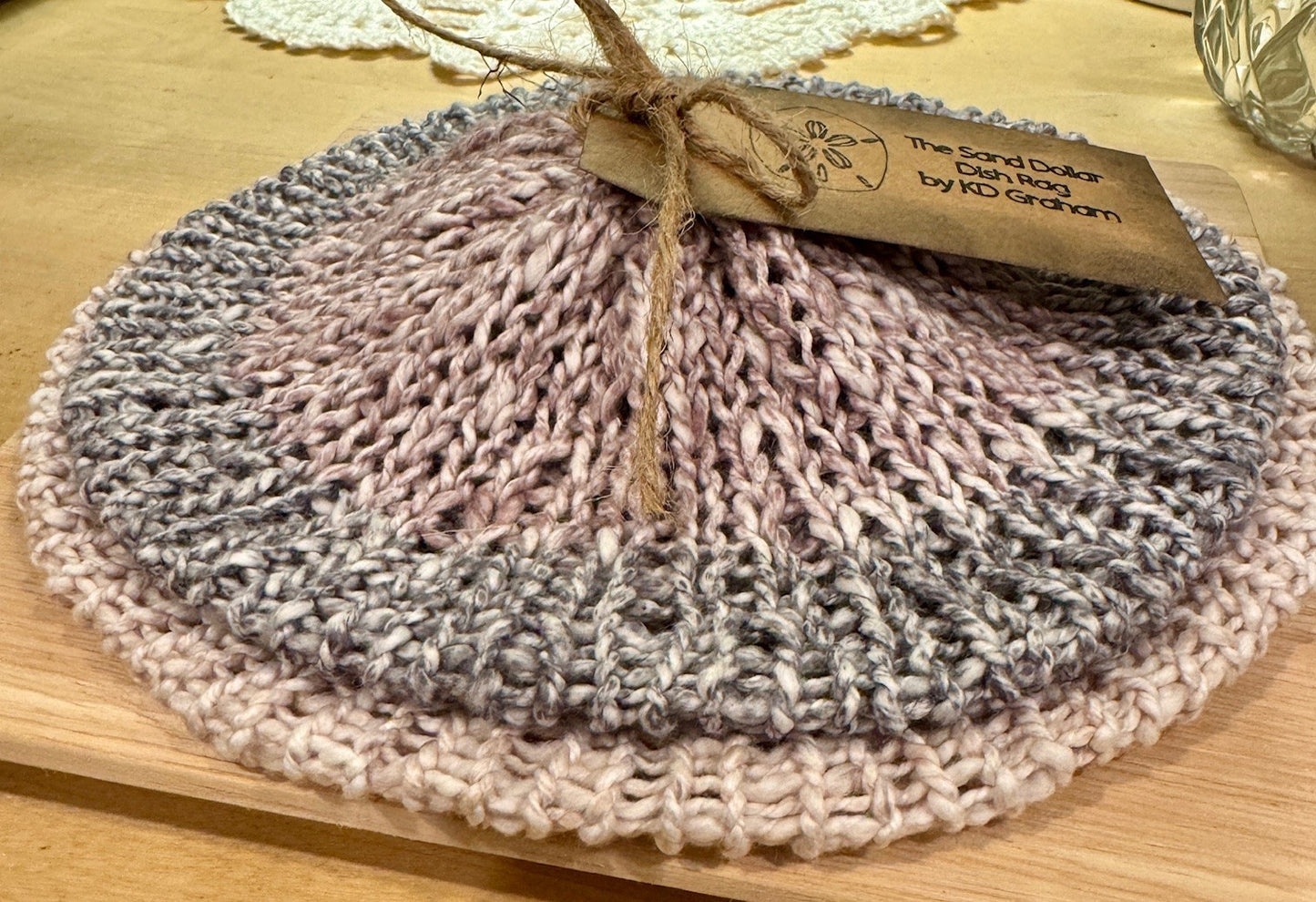 The Sand Dollar Dish Rag Set - By KD Graham